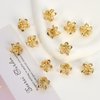 YISSION Hair Accessories: 12PCS Cute Mini Gold Metal Flower Clips for Thin and Thick Hair - Barrettes and Claws for Women and Girls