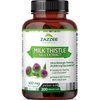 Zazzee Organic Milk Thistle 50:1 Extract, 20,000 mg Strength, 200 Vegan Capsules, 80% Silymarin Flavonoids, Over 6 Month Supply, Standardized and Concentrated 50X Extract, All-Natural and Non-GMO