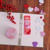 TINYFUTURE Craft Kit, DIY Bookmarks Valentine Art Deco Decorations, 36 Sets Self Adhesive Heart Stickers for Kids Party Favors Fun Classroom Home Activities