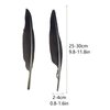 LWINGFLYER 25pcs 10"-12" Long Goose Feathers Quill for Pen Craft Festival Halloween Hats Costumes Decorations (Natural)