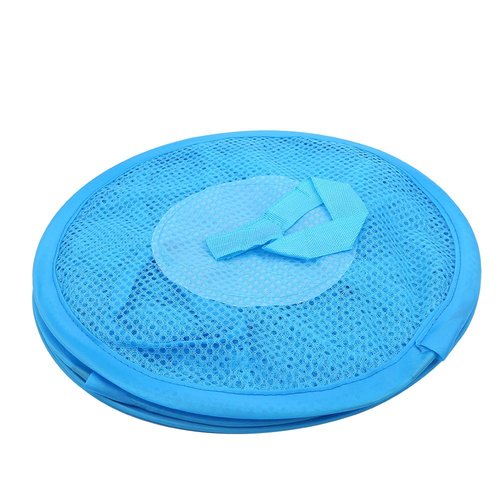 Kuuleyn Hanging Mesh Space Saver Bags Organizer,Multilayer Dry Rack,Foldable Storage Organizer Closet Clothes Organizer Mesh Toy Rack Underwear Socks Organiser Cage(Blue)