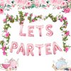 LaVenty 12 PCS LET'S PAR TEA Balloons Tea Party Birthday Banner Tea Party Decorations Lets Par-Tea Party Decor Par Tea Baby Shower Par Tea First Birthday Decoration Flower Garland(180inch)