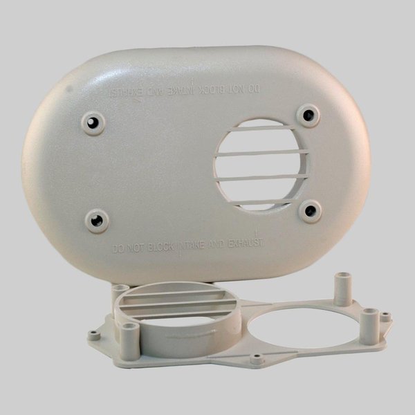 DiversiTech HVENT2 2-Inch Horizontal Vent Termination Kit for Tankless Gas Water Heater, High Efficiency Furnace, 9.65" x 2.9" x 13.45"