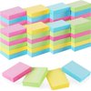 50 Pads Mini Sticky Notes 1.5X 2 inch, Small Self-Stick Note, Bulk Tiny Pads for Office, School, Home, 100 Sheets/Pad, 4 Pastel Colors, Pink, Yellow, Green, Blue