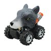 Wild Zoomies - Wolf from Deluxebase. Friction powered monster truck toys with cool animal riders, great car toys and Wolf toys for boys and girls