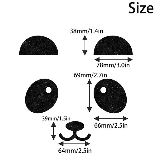 Panda Bear happy Birthday Cake Topper Animal Zoo Themed Kids Boy Girl family Party Decorations Supplies Black Sparkle Decor LIANGSS