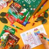 BenLouis Christmas Mini Coloring Activity Books Kids with Stacking Crayons Christmas Party Favors Bulk for Students Holiday Classroom School Gift Prizes Goodie Bags Stuffer （24set Coloring ）