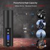 150 PSI Tire inflator portable air compressor with LCD Display Emergency LED Light Rechargeable Li-ion Batteryd Electric Cordless Air Pump for Cars, Motorbikes, Balls, Swim rings and All Bicycles
