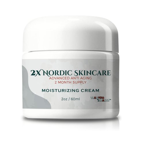2x Nordic Skincare Cream - 2 Month Supply - Anti Aging Face Cream - Firm & Hydrate - Vitamin A, Collagen, & Ceramide Infused Anti-Aging Moisturizing Cream - Anti-Wrinkle - Vitamin C for Dark Spots