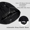 Fittia Silk Satin-Bonnet Sleep Cap, Silk Hair Wrap for Sleeping, Loc Cap Dreadlocks for Black Women&Men, Unisex