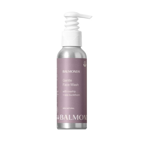 Balmonds Gentle Foaming Face Wash – Natural Face Cleanser for Sensitive Skin, Allergy-Prone, Vegan, Gluten-Free – Boosts Collagen & Improves Skin Health - 4.2 Fl Oz