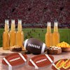 QIYANPAX 50Pcs Football Shaped Disposable Paper Plates Football Plates Football Party Supplies for Football Party Decorations Gameday Tailgate Party Decorations