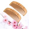 Handmade Wooden Hair Comb for Curly Wide Toothed Wooden Comb, anti-Static and Barrier-free Hand Brushing Beard, hair, Suitable for Women, Male Static Natural Wood Sandalwood Comb (Short comb)