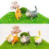 9 Pcs Realistic Cat Figure Mini Cute Cat Characters Miniature Educational Figures Kitten Easter Eggs Cake Topper Christmas Birthday Gift for Cat Lover