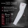 EDGE SPORTS Arm Compression Sleeve Pair, Anti-Fumble Football Arm Sleeves, White, Small