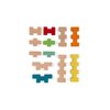 Janod 100 Piece Wooden Building Kit with Notched Blocks - Ages 6+ - J08301