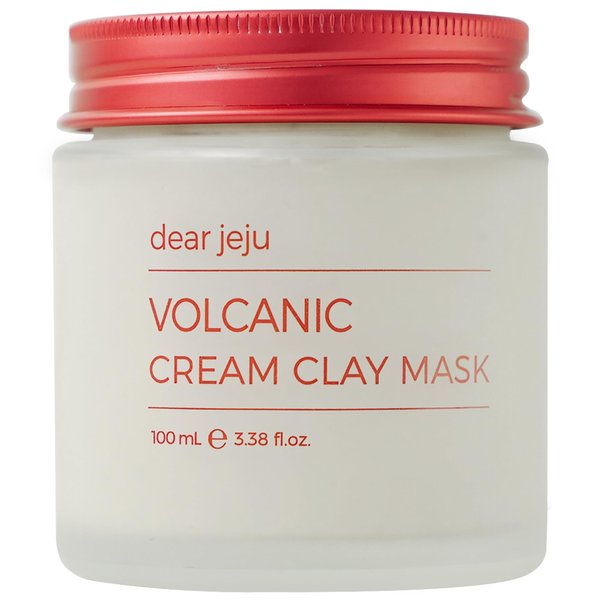 dear jeju Volcanic Cream Clay Mask - Premium 3-in-1 Korean Clay Mask for Pore Cleansing, Exfoliation & Moisturizing, 3.38 fl. Oz
