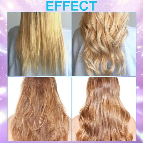 Curling Iron Brush for Short Hair,2-in-1 Mini Curling Iron，Mini Curling Iron,Portable Hair Styler for Straight and Curly Styles (Blue)