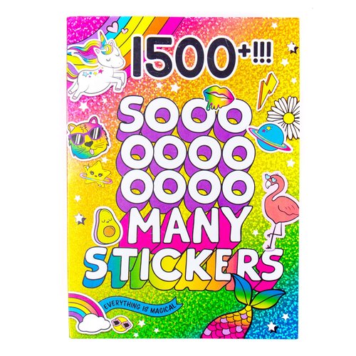Just My Style® 1500 Sticker Book by Horizon Group USA, Fun Craft Stickers, Cute Gifts for Girls Kids Teens Adults