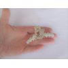 Generic Gold metal and pearl crystal solar planet and star hair claw clip for medium