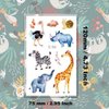 Ooopsiun Zoo Animals Temporary Tattoos for Kids- 100 Tattoos, Animals Birthday Party Decorations Supplies Favors for Kids Boys Girls