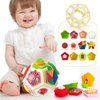 hahaland Montessori Toys for 1 Year Old Girl Gifts-Busy Activity Cube Travel Toys for 12-18 Months Baby Sensory Ball Development Educational Toys for 3 6 12 18 Months Toys