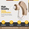 MEDca BTE Hearing Aids for Seniors - Behind the Ear Sound Amplifier Super Mini Size Sound Enhancer For Better Hearing (Pair)