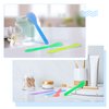 Patelai 50 Pieces Cosmetic Spatula Disposable Makeup Frosted Tip Spatula Plastic Makeup Tools Spoon Cosmetic Mask Spoon Spatulas Facial Cream Scoop Mask Spoon Stick for DIY and Sampling(Random Color)
