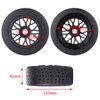 CNszlan 1/7th RC Car Wheel Rims Tires Upgrades for 1/7th RC Car Arrma Limitless F1，4PCS