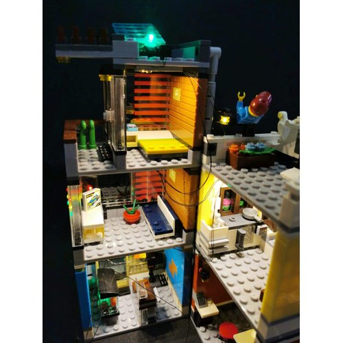 Shining Blocks LED Lighting Kit for Lego 31097 Townhouse Pet Shop & Café