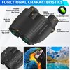 Small Binoculars for Kids and Adults, 20X25 High Powered, Clear Low Light Night Vision Hunting Binoculars - Waterproof, Easy Focus Compact Binoculars for Bird Watching,Cruises,Travel,Hiking