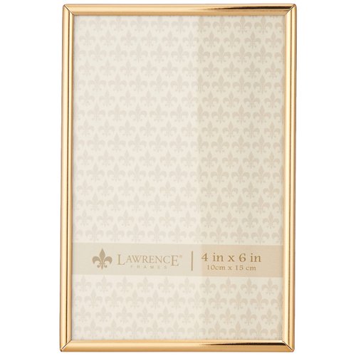 Lawrence Frames 670046 4x6 Simply Gold Metal Picture Frame