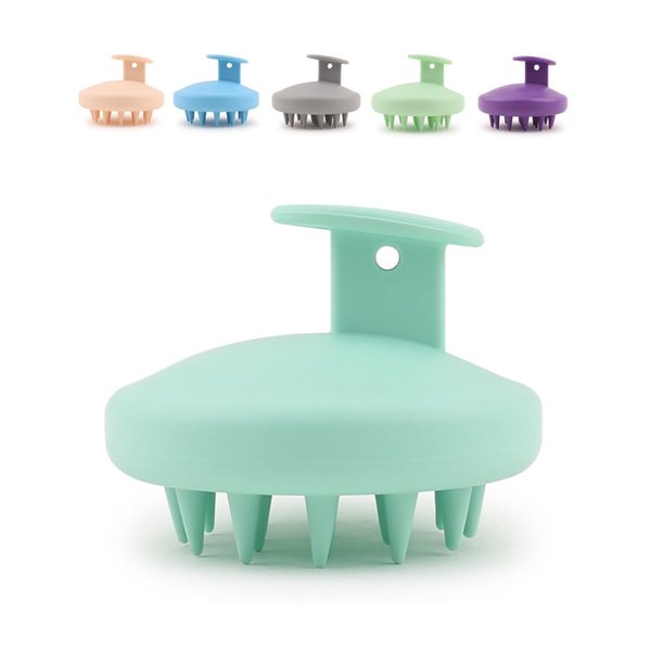 Head Massager Scalp Stress Relax Massager Hair Growth [Grass Green] Shampoo Brush for Dandruff Dog Hair Brushs for Shower Soft Silicone Scalp Scrubber Stimulating for Animal Gift for Wife Girl Mother