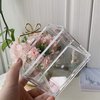 BLVRYVIO Hair Accessories Organizer for Girls, Clear 3 Stackable Acrylic Hair Tie Organizer for Headband, Bows, Cotton Swab Organization, Bathroom Containers Hair Clip Holder Storage with Lids