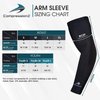 CompressionZ Compression Arm Sleeves for Men & Women UV Protection (Black, S)
