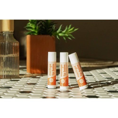 True Moringa Lip Balm - Intense Hydration & Relief for Dry Chapped Lips with Moringa and Shea Butter - 100% vegan, paraben free, sulfate free, ethically sourced