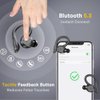APEKX Bluetooth Headphones True Wireless Earbuds with Charging Case IPX7 Waterproof Stereo Sound Earphones Built-in Mic in-Ear Headsets Deep Bass for Sport Running Black