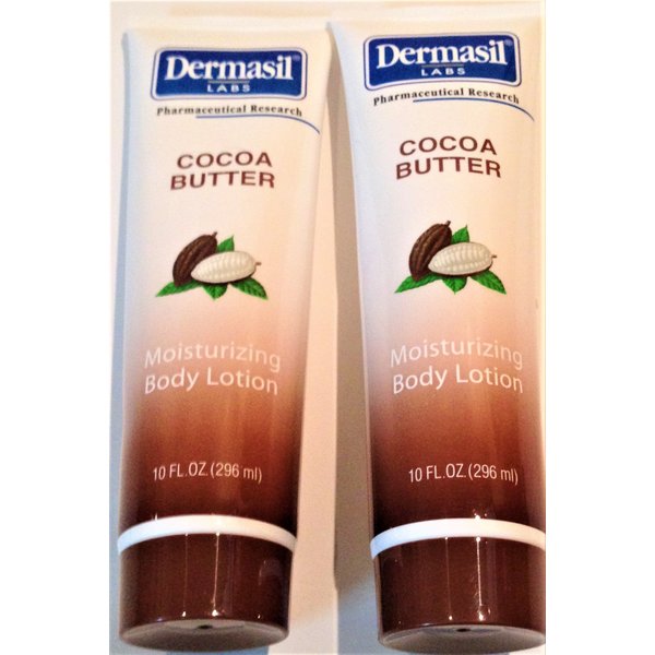 Dermasil Cocoa Butter 10 fl oz Moisturizing Body Lotion (2 Pack)