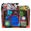 Spin Master Bakugan Blue Base Battle Pack Action Figure Set, Special Attack Ventri, Special Attack Dragonoid, Titanium Bruiser, Titanium Trox, Smoke, 6066988
