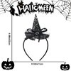 Halloween Headbands for Women Black Witch Hat Headband for Adult Scary Hair Hoop Spider Web Hair Bands Halloween Party Costume Halloween Cosplay Hair Supplies Hair Accessories for Hair Decoration 1Pcs