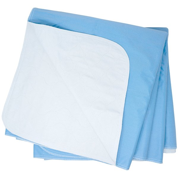 Big Size Washable Bed Pad/XXL Incontinence Underpad - 36 X 72 - Mattress Protector - Blue