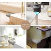 Food-Graded Silicone Corner Protectors, BPA Free Table Edge Guards Baby Proofing, Pre-Tapep Adhesive Kids Safety Proof, Cabinets Fireplace Furniture Bumpers (Gray, 4 Pieces)