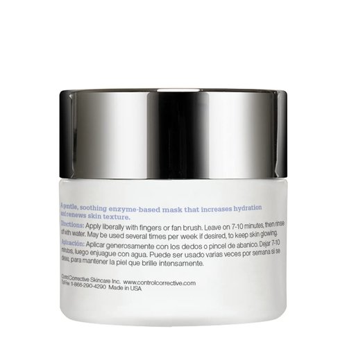 CONTROL CORRECTIVE Sensitive Skin Enzyme Mask, 2 Oz - Increases Hydration And Renews Skin Texture, Papaya Enzyme Based, Creamy Clay Mask Lightly Exfoliates Softens, Calms & Hydrates At The Same Time