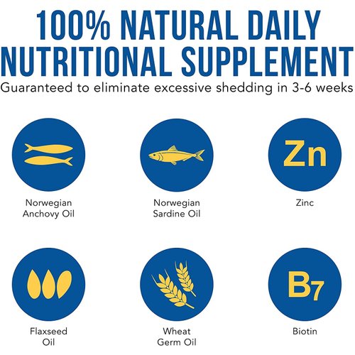 Shed-X Liquid Dog Supplement, 32oz – 100% Natural – Helps Dog Shedding, Fish Oil for Dogs Supports Skin & Coat, Dog Oil for Food with Essential Fatty Acids, Vitamins, and Minerals