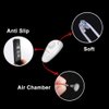 Push-in Eyeglass Nose Pads, 6 Pairs 15mm Soft Silicone Air Chamber Push in Nose Pads for Glasses