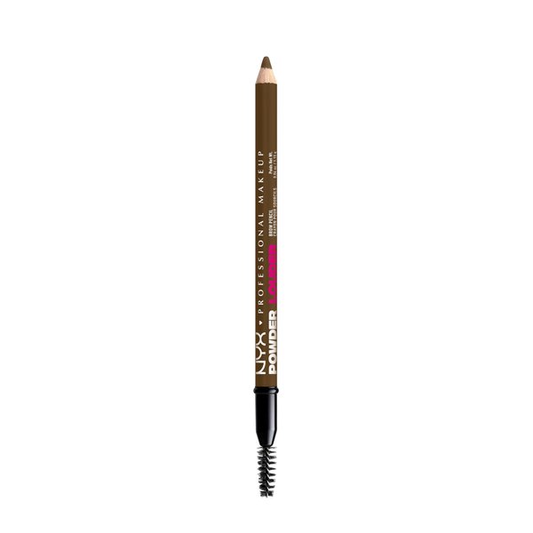 NYX PROFESSIONAL MAKEUP Brow Powder Louder Eyebrow Pencil, Brow Pencil with Buildable Volume For Up To 12HR Wear, Vegan Formula - Soft Brown