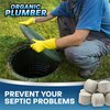 Organic Plumber Septic Tank Treatment & Cleaner Tablets - 1 Year Supply Beneficial Bacteria & Enzyme Septic Treatment Tablets - 12 Easy to Use Flushable Tablets