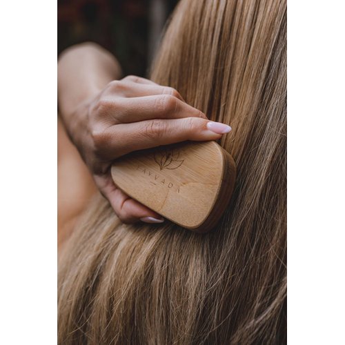 Bamboo Hair Brush - Palm Sized