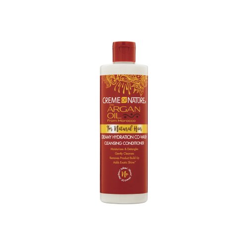 Creme of Nature, Argan Oil Hair Conditioner, Creamy Hydration Co-Wash Cleansing Conditioner, 12 Fl Oz