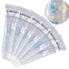 SUMEITANG 6PCS Clear White Face Body Glitter Gel，Mermaid Holographic Sequins Chunky Glitter Paint for Party Singer Concerts Festival Rave Accessories for Girls Women Face Body Hair Sparkling Makeup